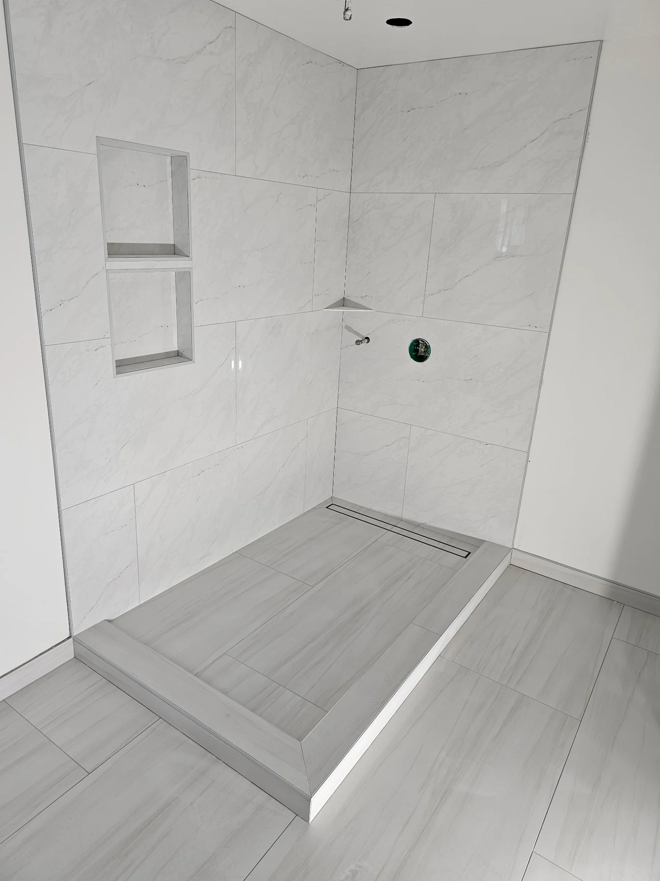 Walk-in shower renovation